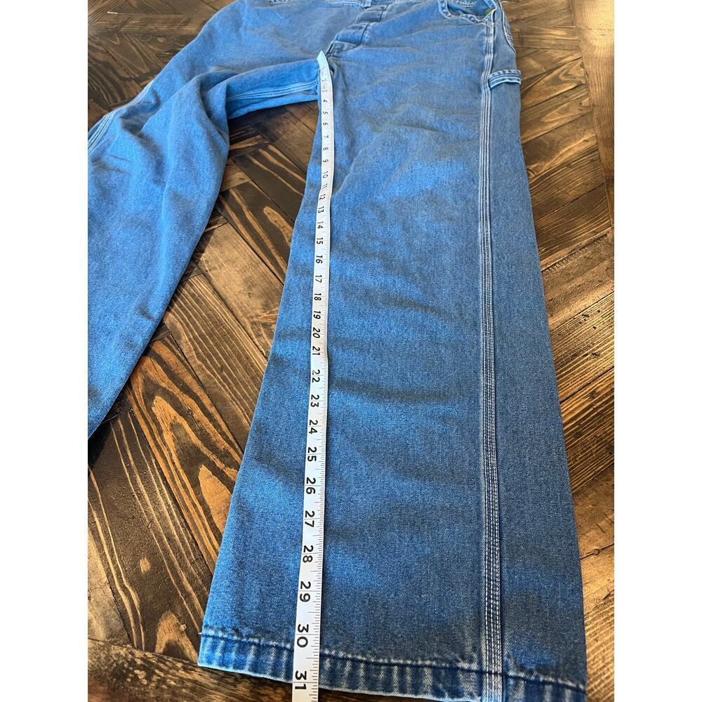 Liberty Blue Jean Overalls Men 36x32 Blue Collar Western Chore Barn Cowboy Work - Picture 9 of 14